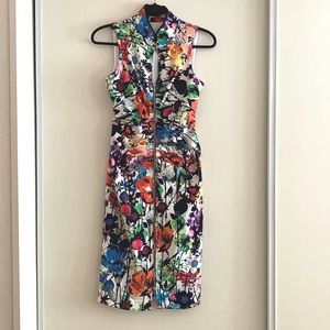 Joseph Ribkoff Sleeveless Collared A Line Dress